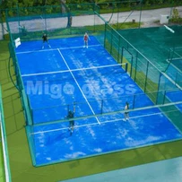 Padel mahkemeleri için yüksek kaliteli cam